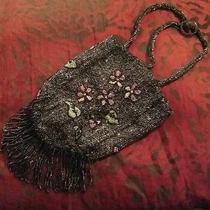 Vintage flapper beaded purse